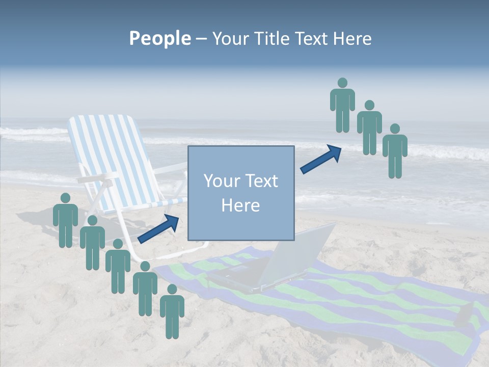 Copy Laptop Sand PowerPoint Template