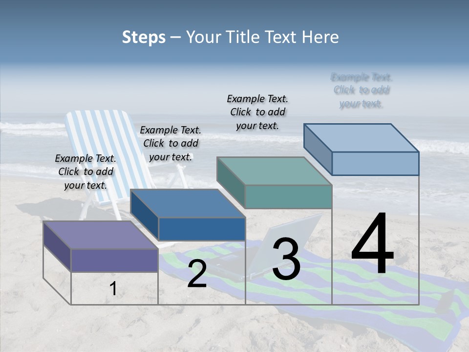 Copy Laptop Sand PowerPoint Template