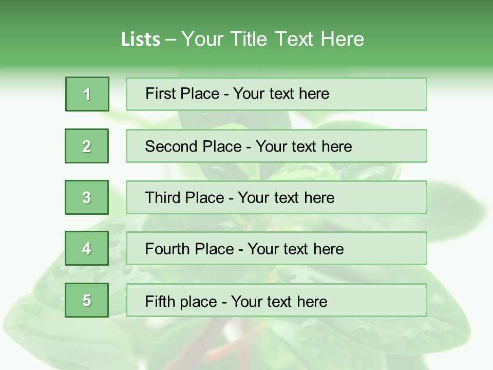Peperomia Leaves Leafs PowerPoint Template