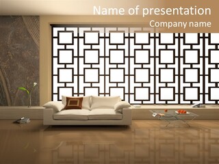 Apartment Furniture Rest PowerPoint Template