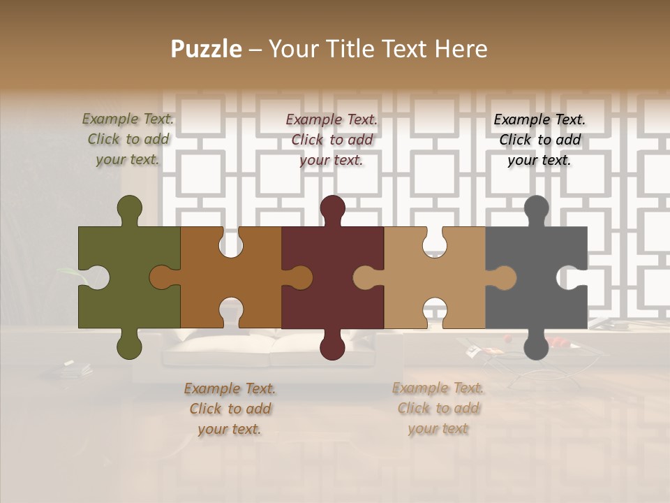 Apartment Furniture Rest PowerPoint Template