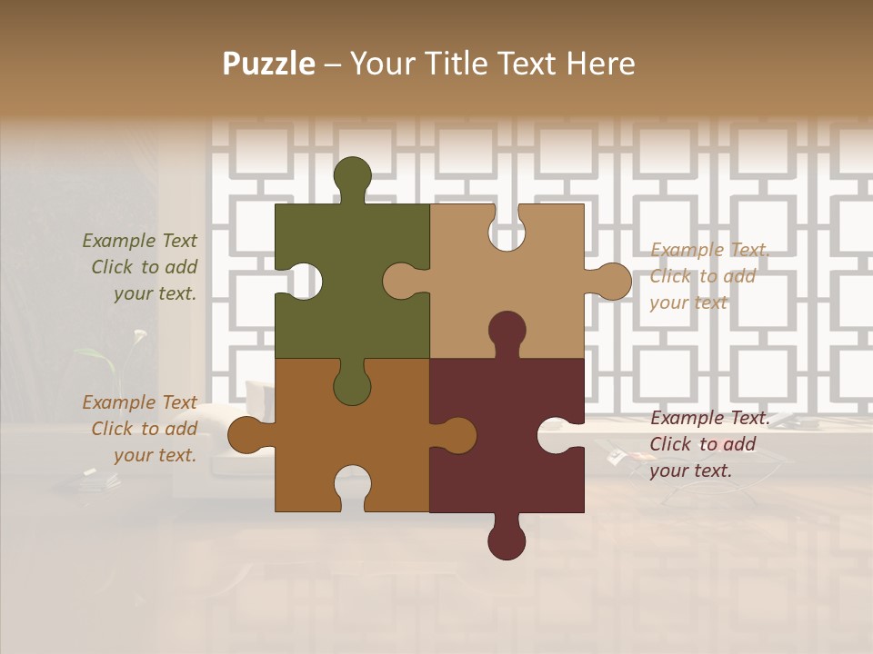 Apartment Furniture Rest PowerPoint Template