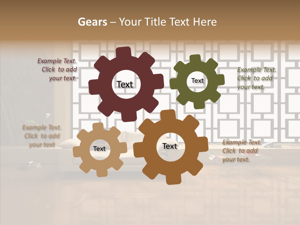 Apartment Furniture Rest PowerPoint Template