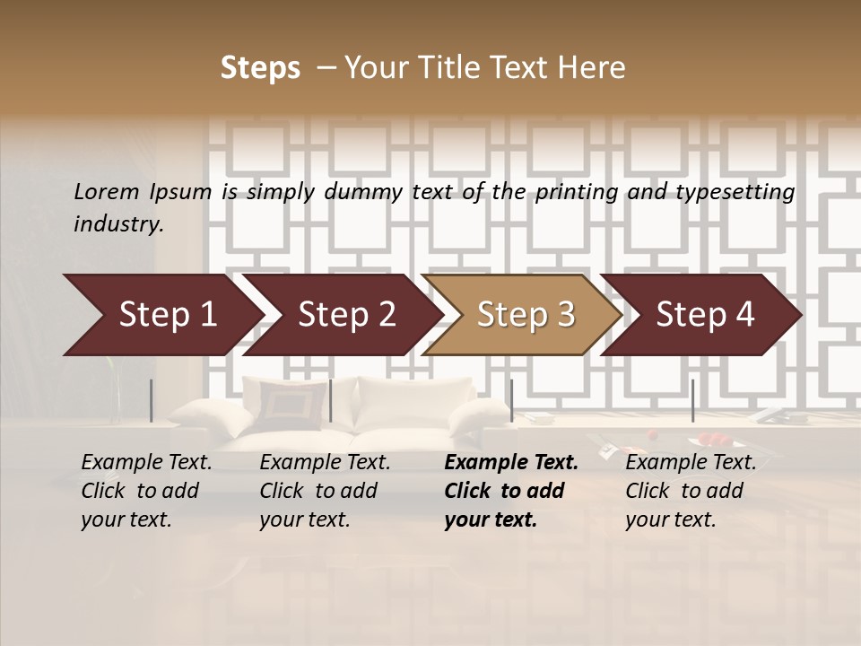 Apartment Furniture Rest PowerPoint Template