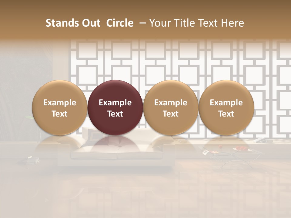 Apartment Furniture Rest PowerPoint Template