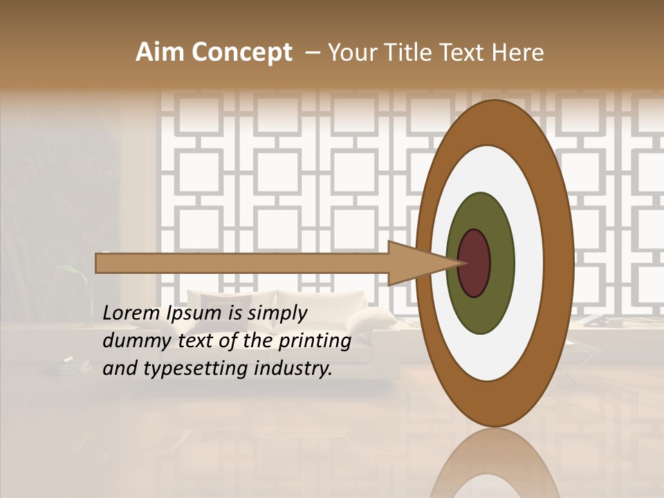 Apartment Furniture Rest PowerPoint Template