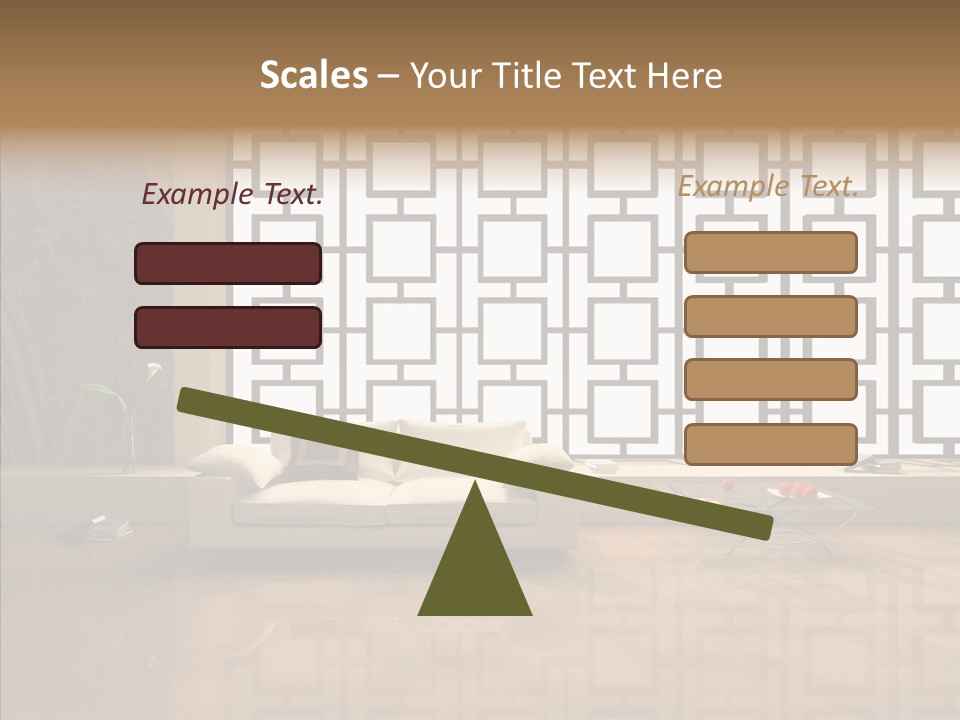 Apartment Furniture Rest PowerPoint Template
