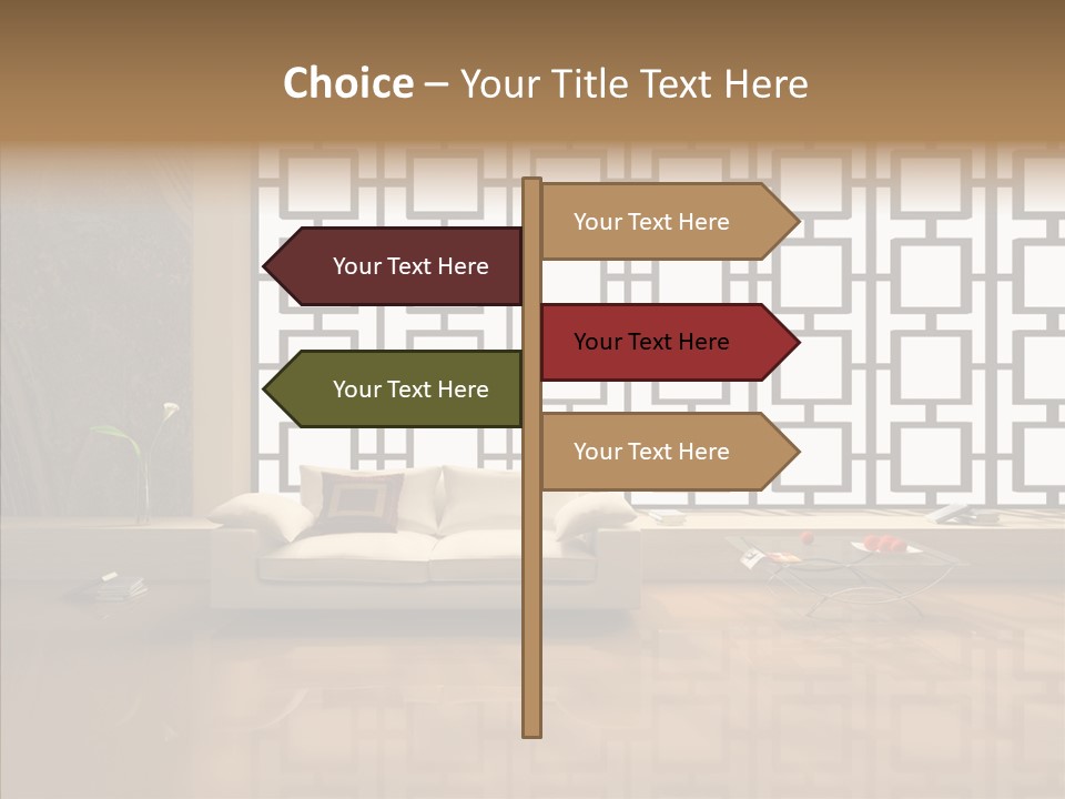 Apartment Furniture Rest PowerPoint Template