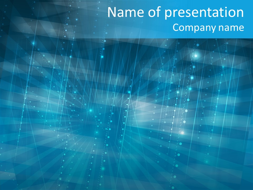 Blue Shiny Pattern PowerPoint Template