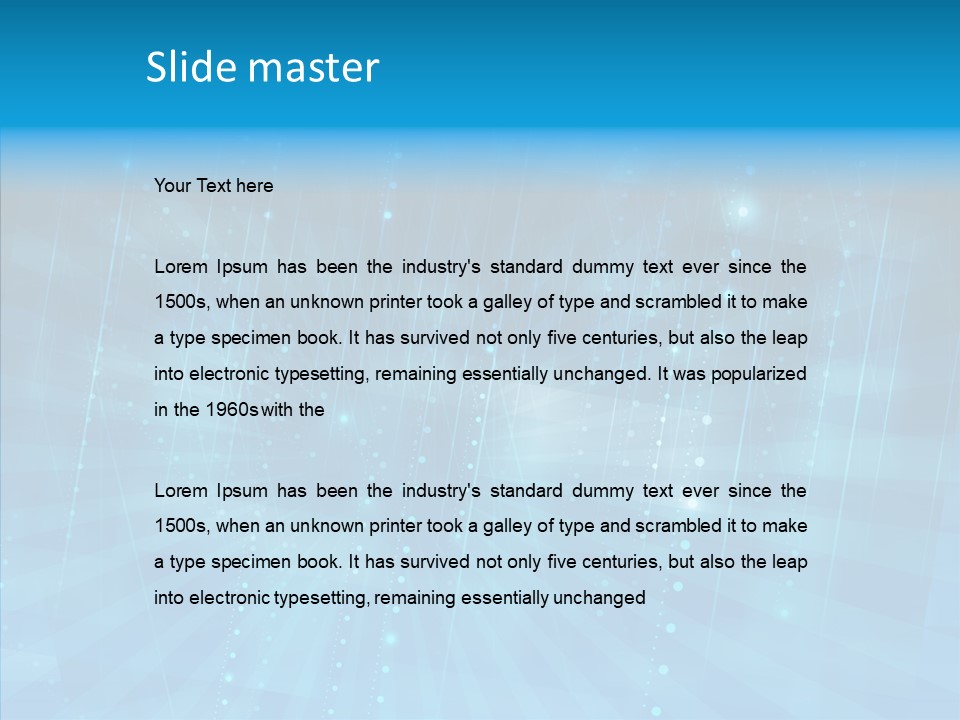 Blue Shiny Pattern PowerPoint Template