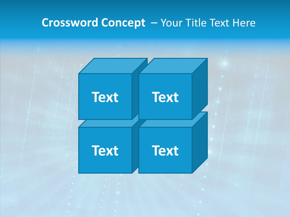 Blue Shiny Pattern PowerPoint Template