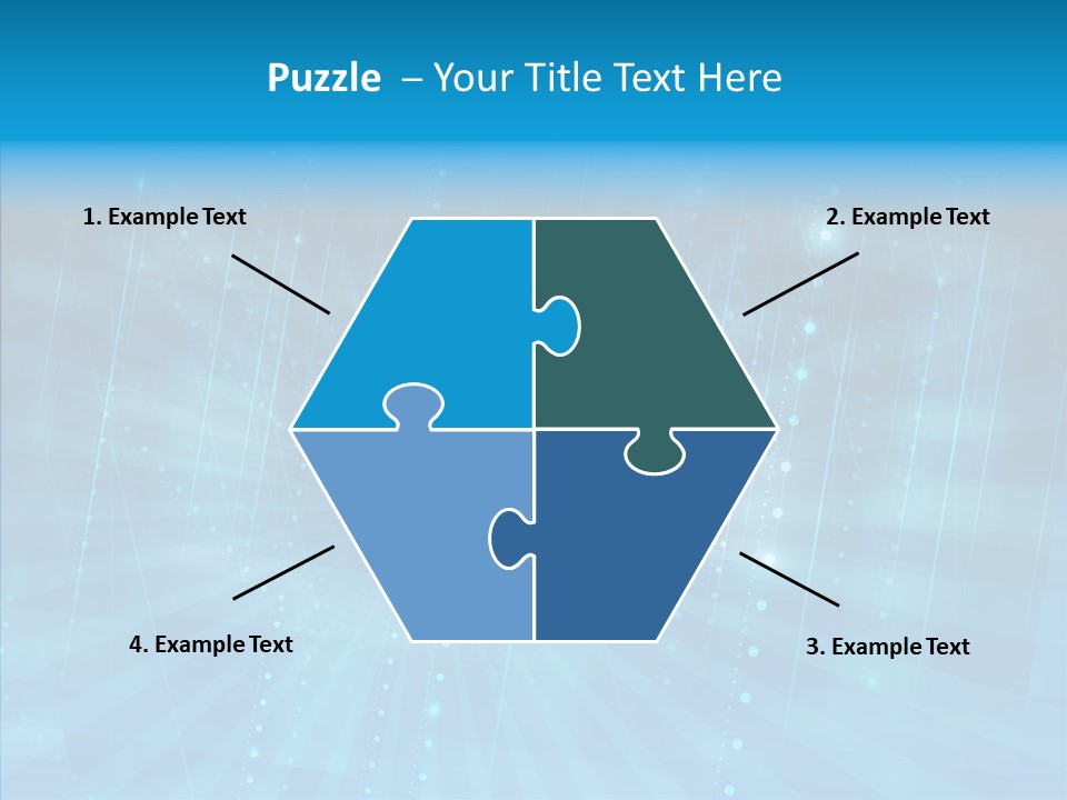 Blue Shiny Pattern PowerPoint Template