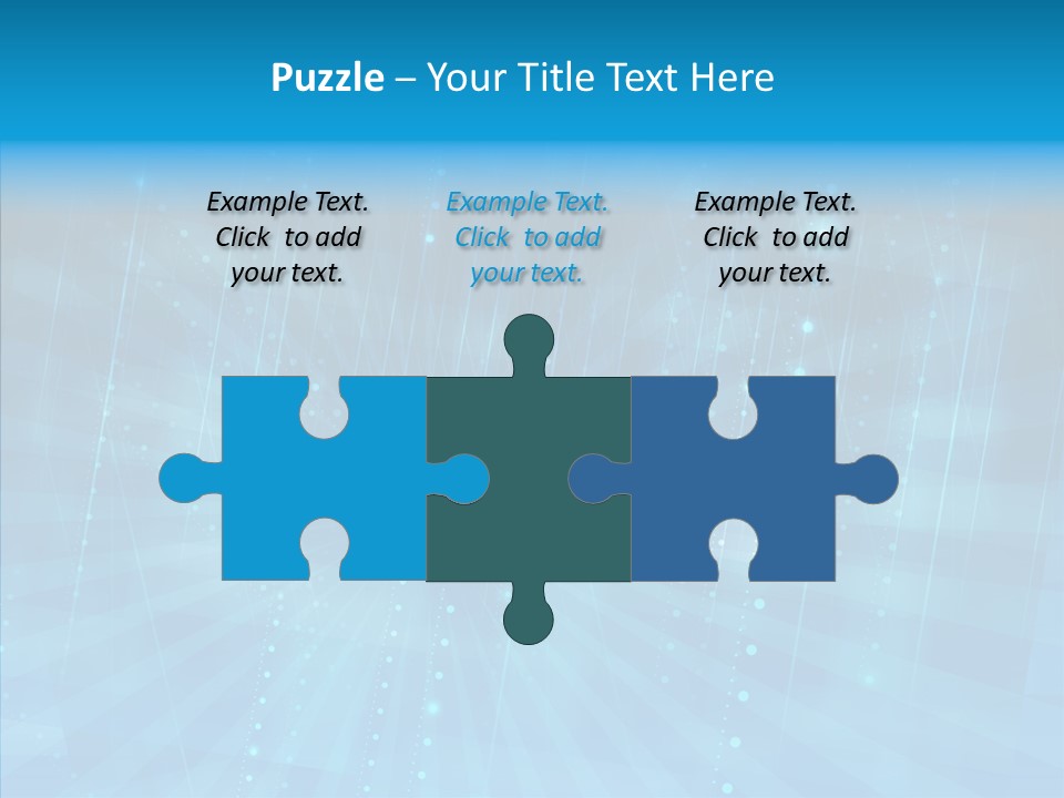 Blue Shiny Pattern PowerPoint Template