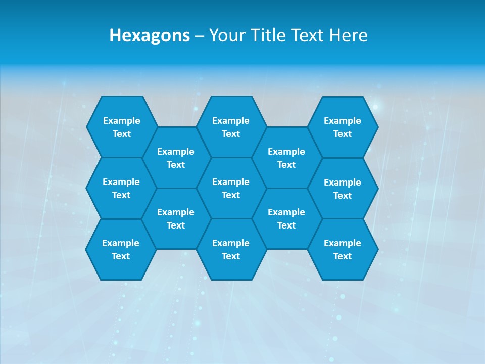 Blue Shiny Pattern PowerPoint Template