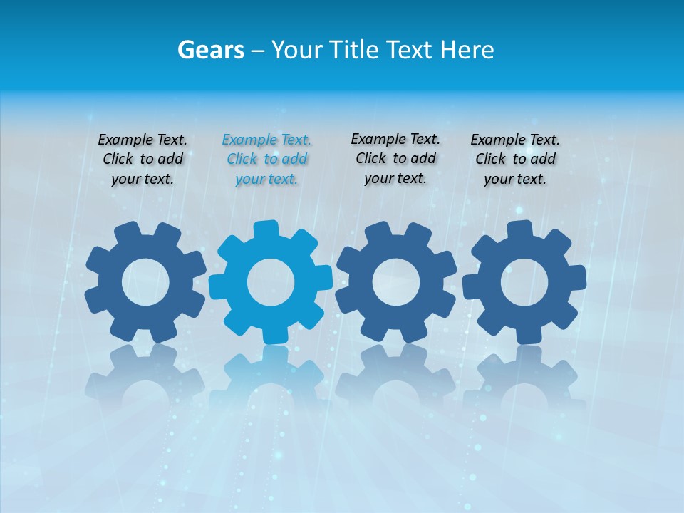 Blue Shiny Pattern PowerPoint Template