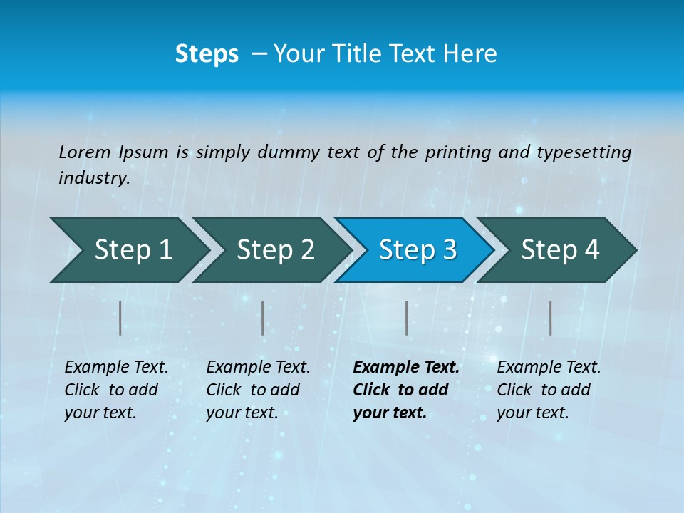 Blue Shiny Pattern PowerPoint Template