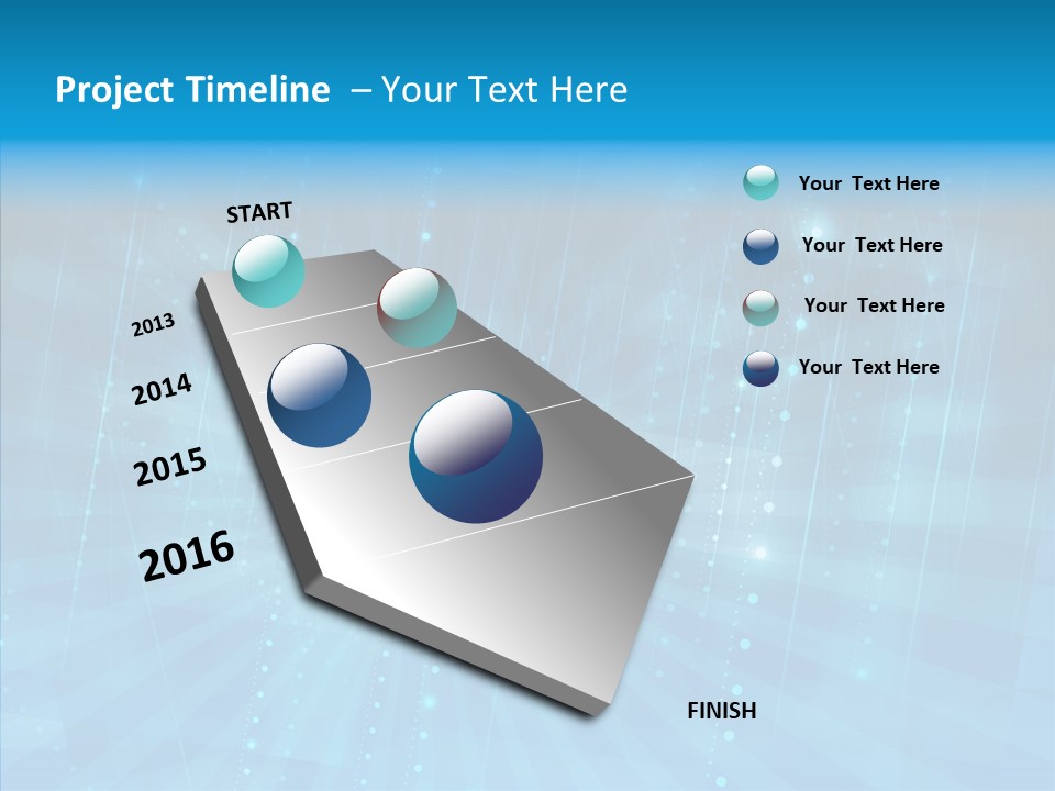 Blue Shiny Pattern PowerPoint Template