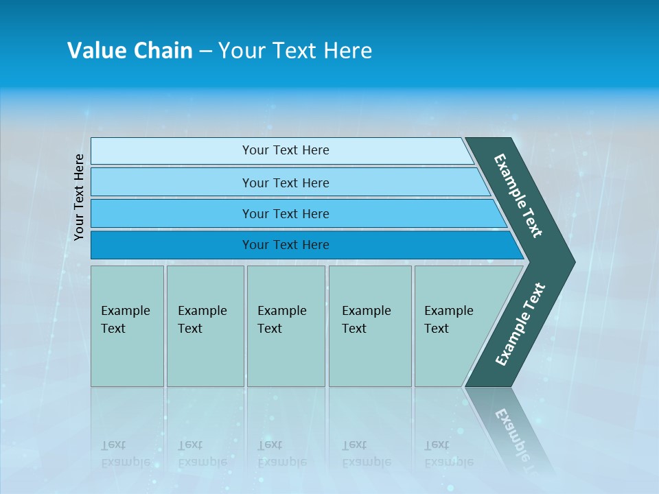 Blue Shiny Pattern PowerPoint Template