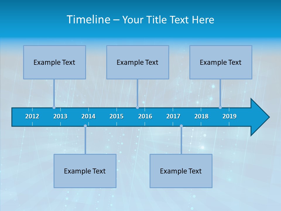 Blue Shiny Pattern PowerPoint Template