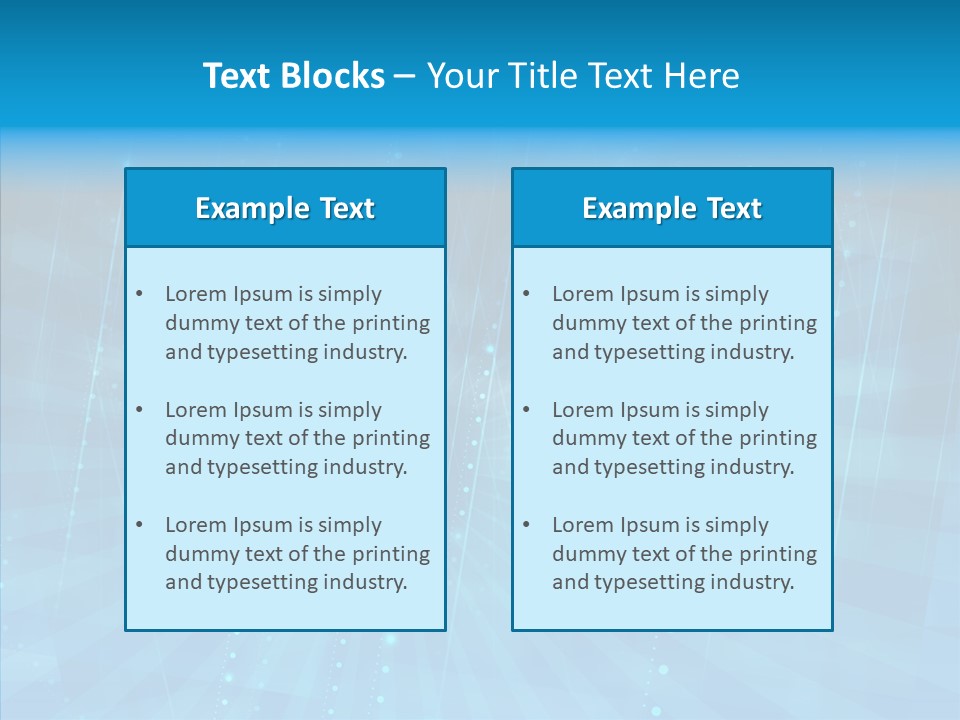 Blue Shiny Pattern PowerPoint Template