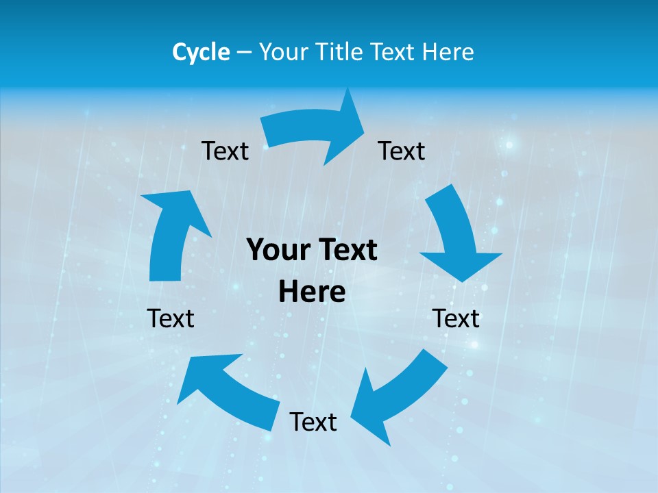Blue Shiny Pattern PowerPoint Template