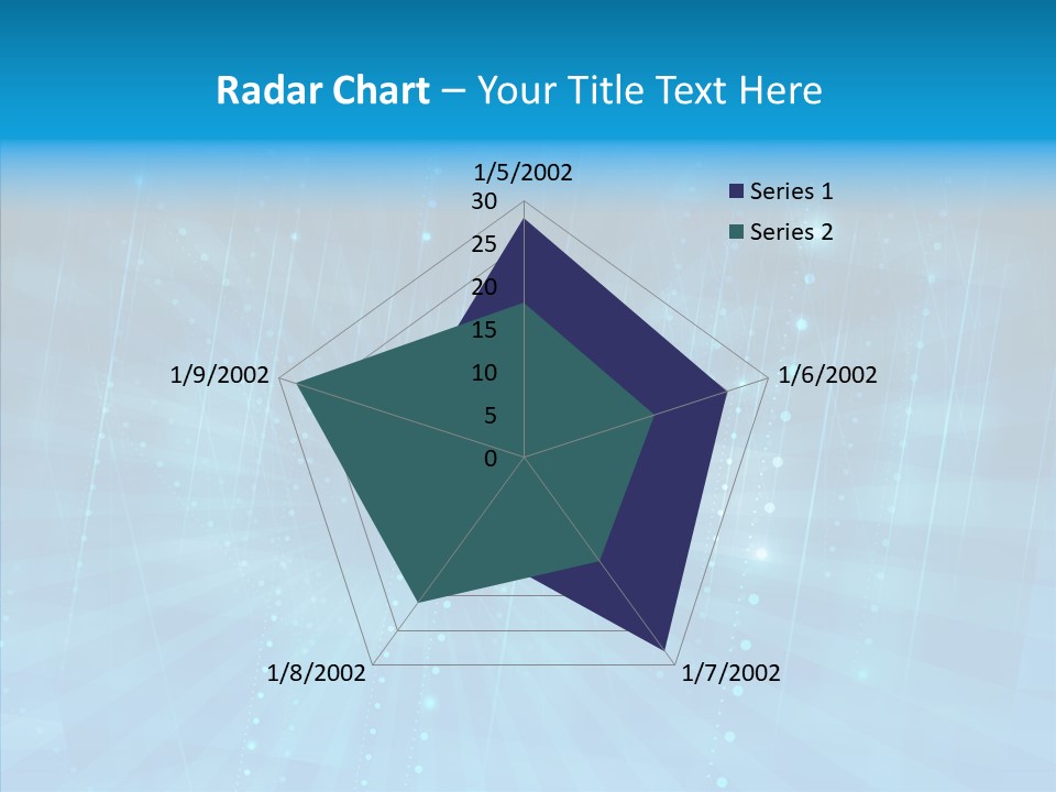 Blue Shiny Pattern PowerPoint Template