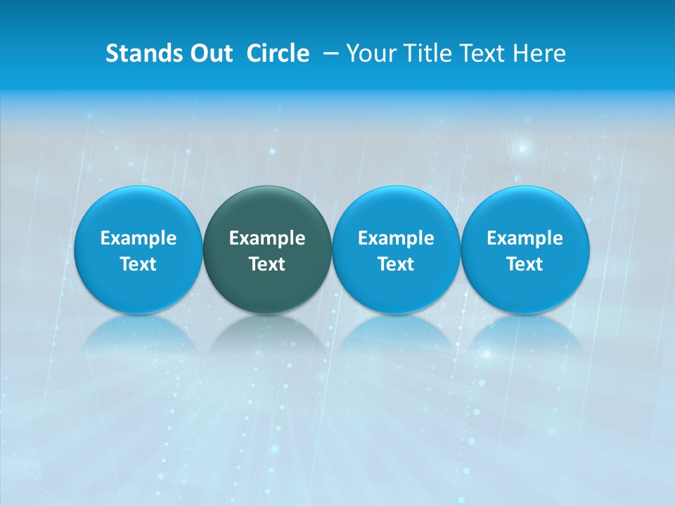 Blue Shiny Pattern PowerPoint Template