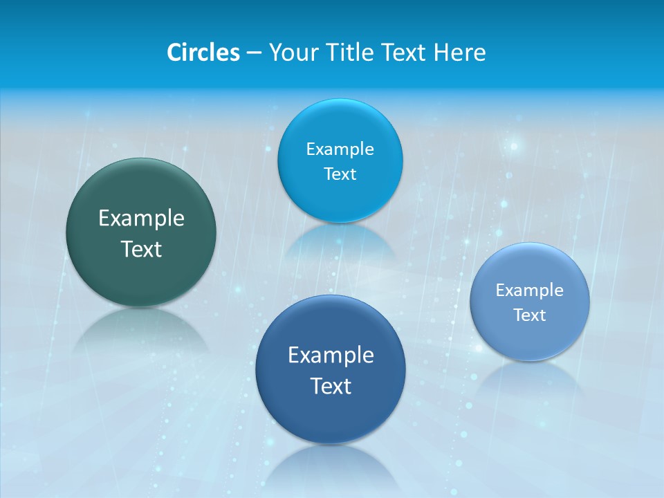 Blue Shiny Pattern PowerPoint Template
