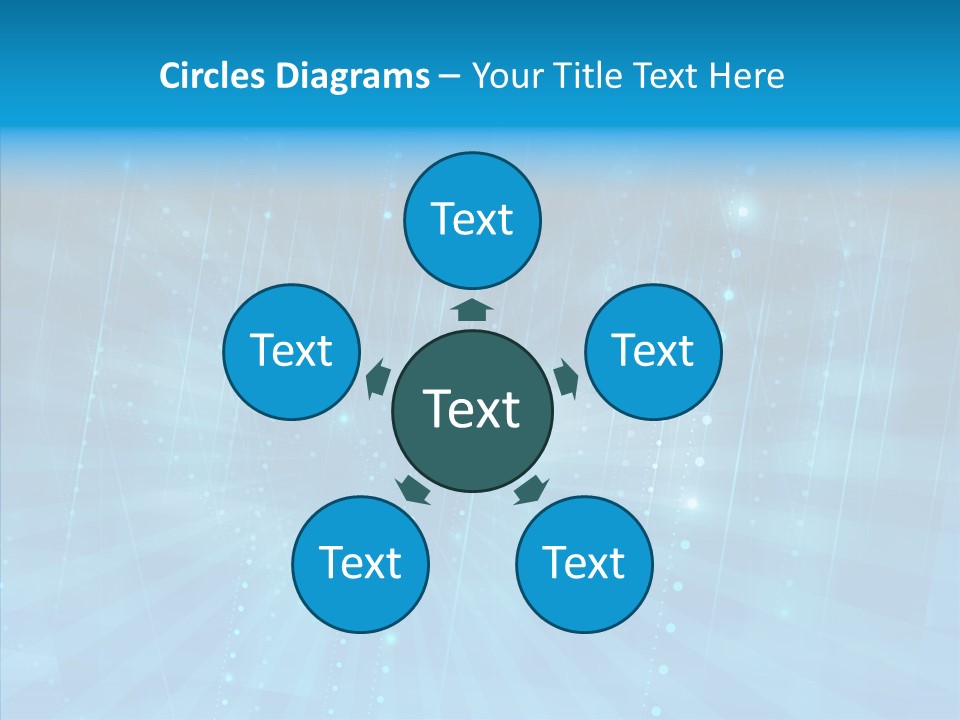 Blue Shiny Pattern PowerPoint Template