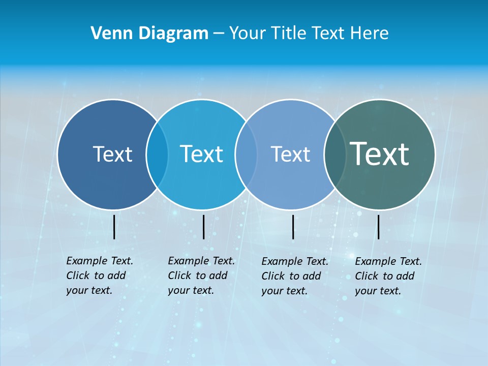 Blue Shiny Pattern PowerPoint Template