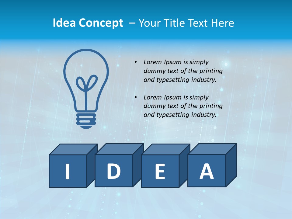 Blue Shiny Pattern PowerPoint Template