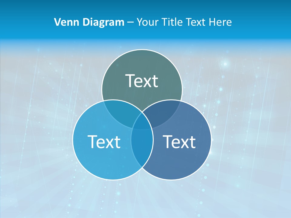 Blue Shiny Pattern PowerPoint Template