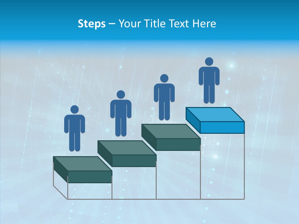 Blue Shiny Pattern PowerPoint Template