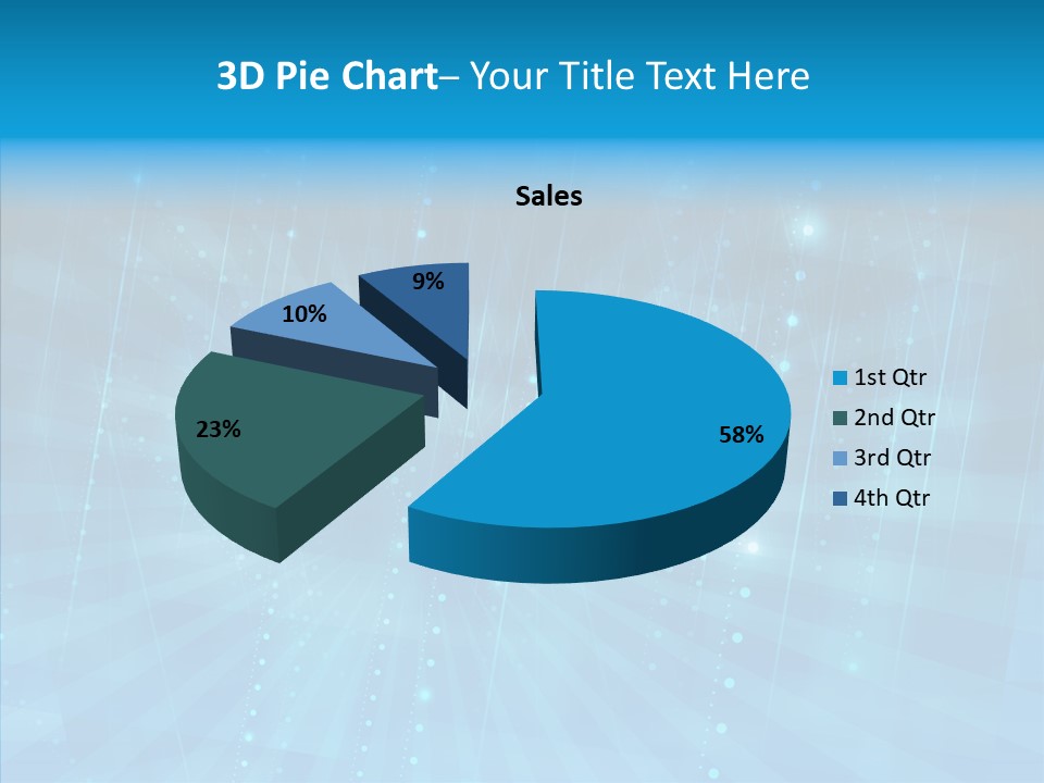 Blue Shiny Pattern PowerPoint Template