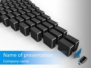 Per On Writing Table PowerPoint Template