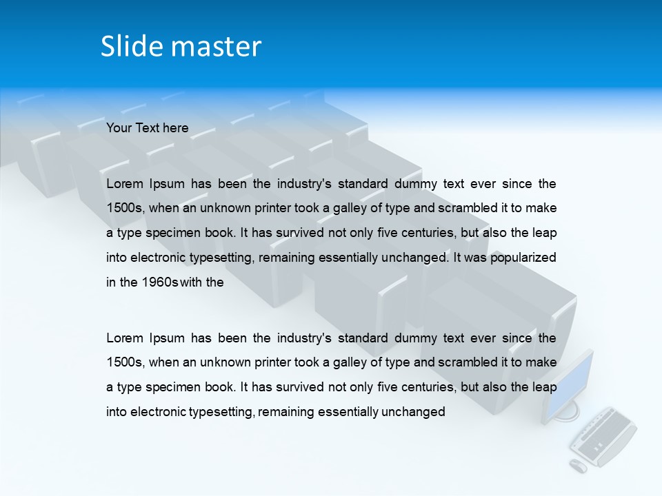 Per On Writing Table PowerPoint Template