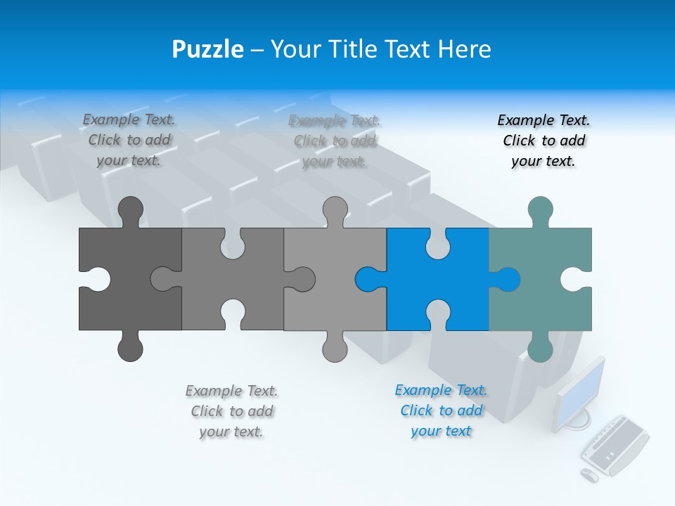 Per On Writing Table PowerPoint Template