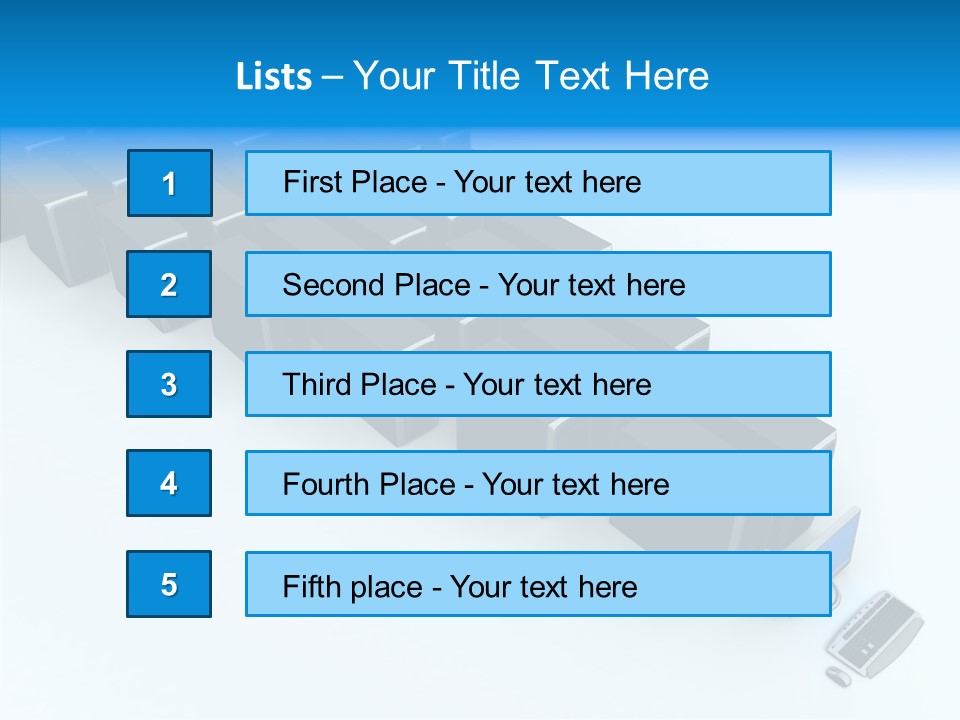 Per On Writing Table PowerPoint Template