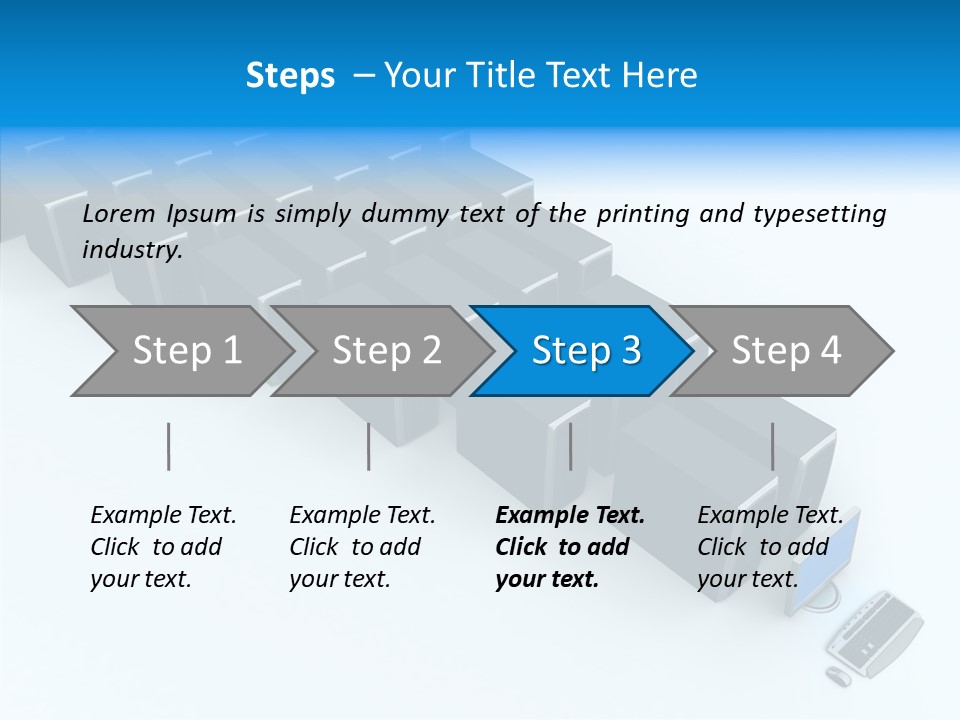 Per On Writing Table PowerPoint Template