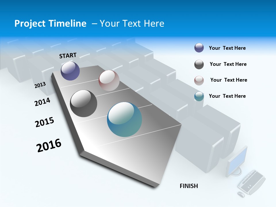 Per On Writing Table PowerPoint Template