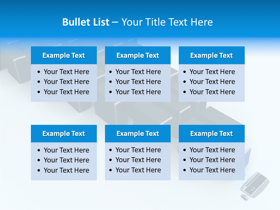 Per On Writing Table PowerPoint Template