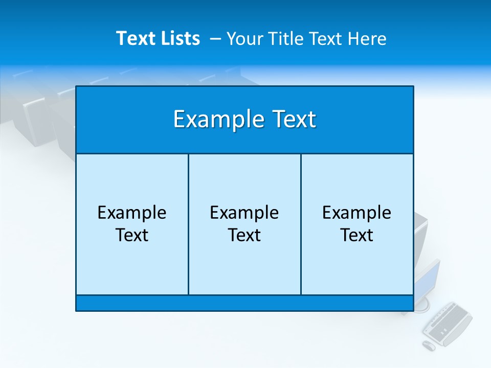 Per On Writing Table PowerPoint Template