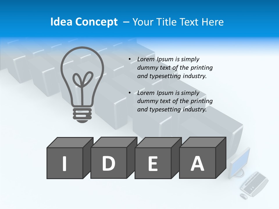 Per On Writing Table PowerPoint Template
