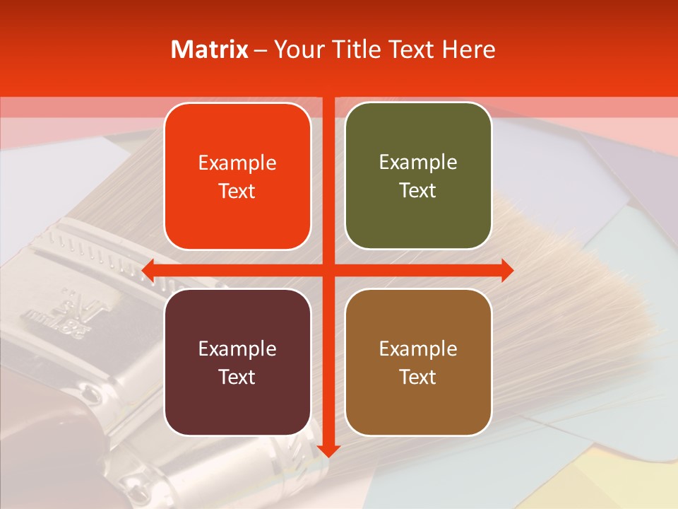 Decor Bristles Paintbrush PowerPoint Template