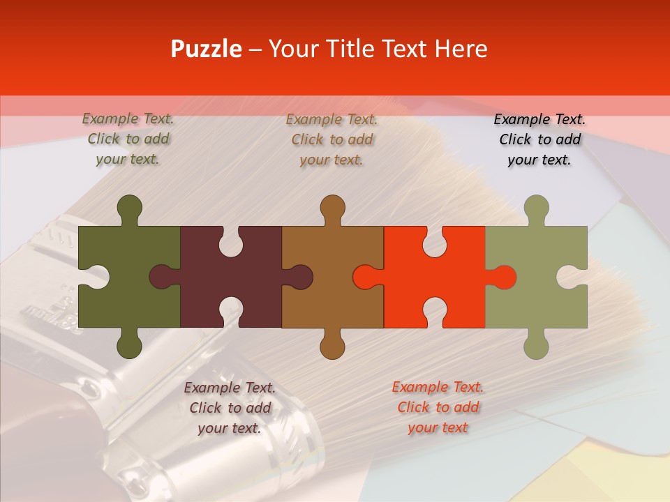 Decor Bristles Paintbrush PowerPoint Template