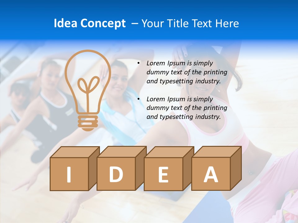 Hips Hand Weight PowerPoint Template