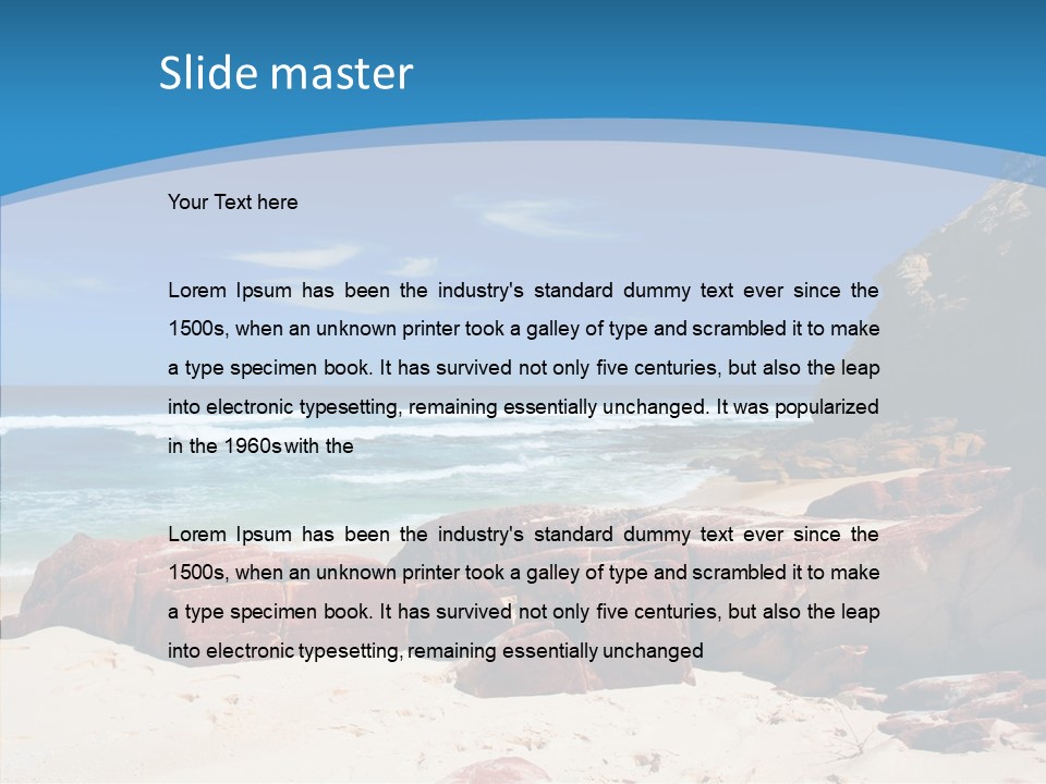 Summer Scenic Vacation PowerPoint Template