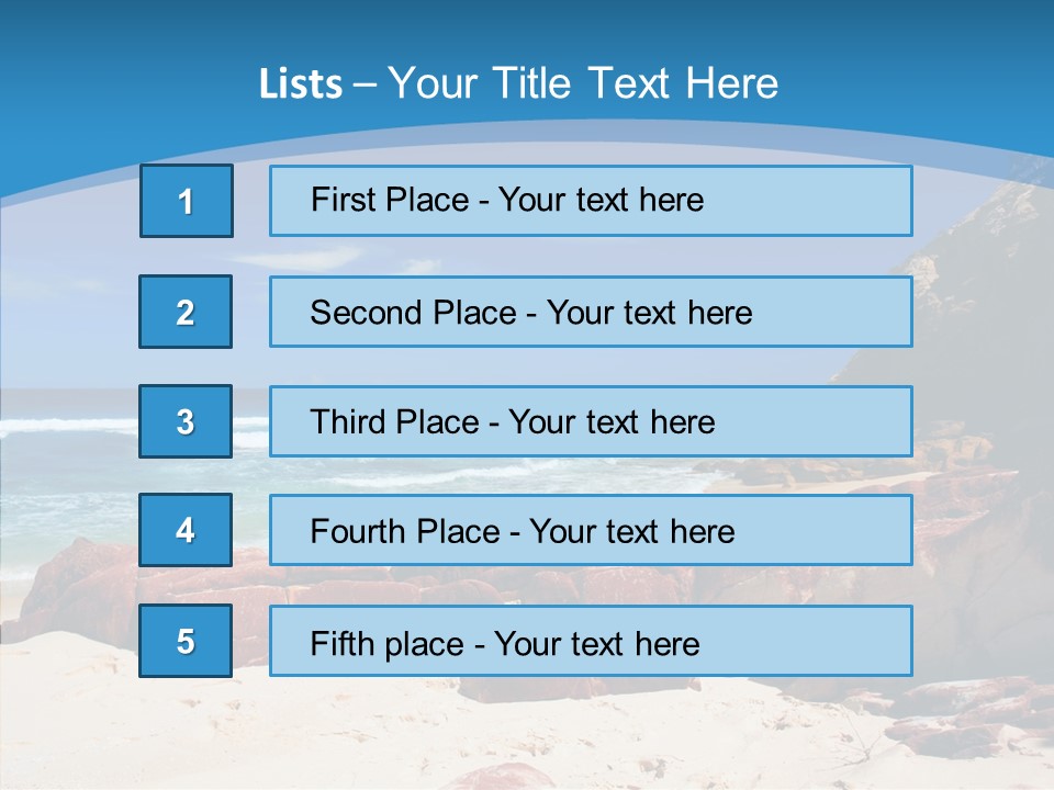 Summer Scenic Vacation PowerPoint Template