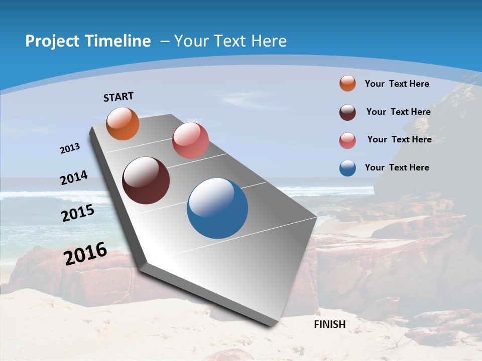 Summer Scenic Vacation PowerPoint Template