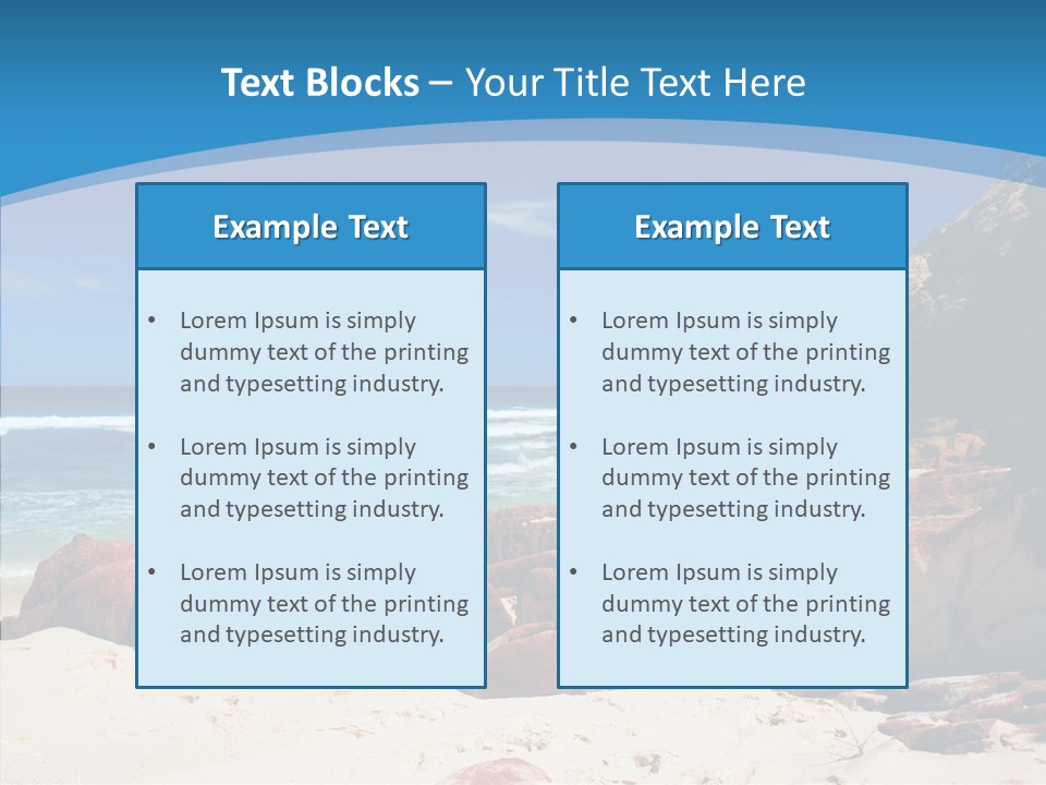 Summer Scenic Vacation PowerPoint Template